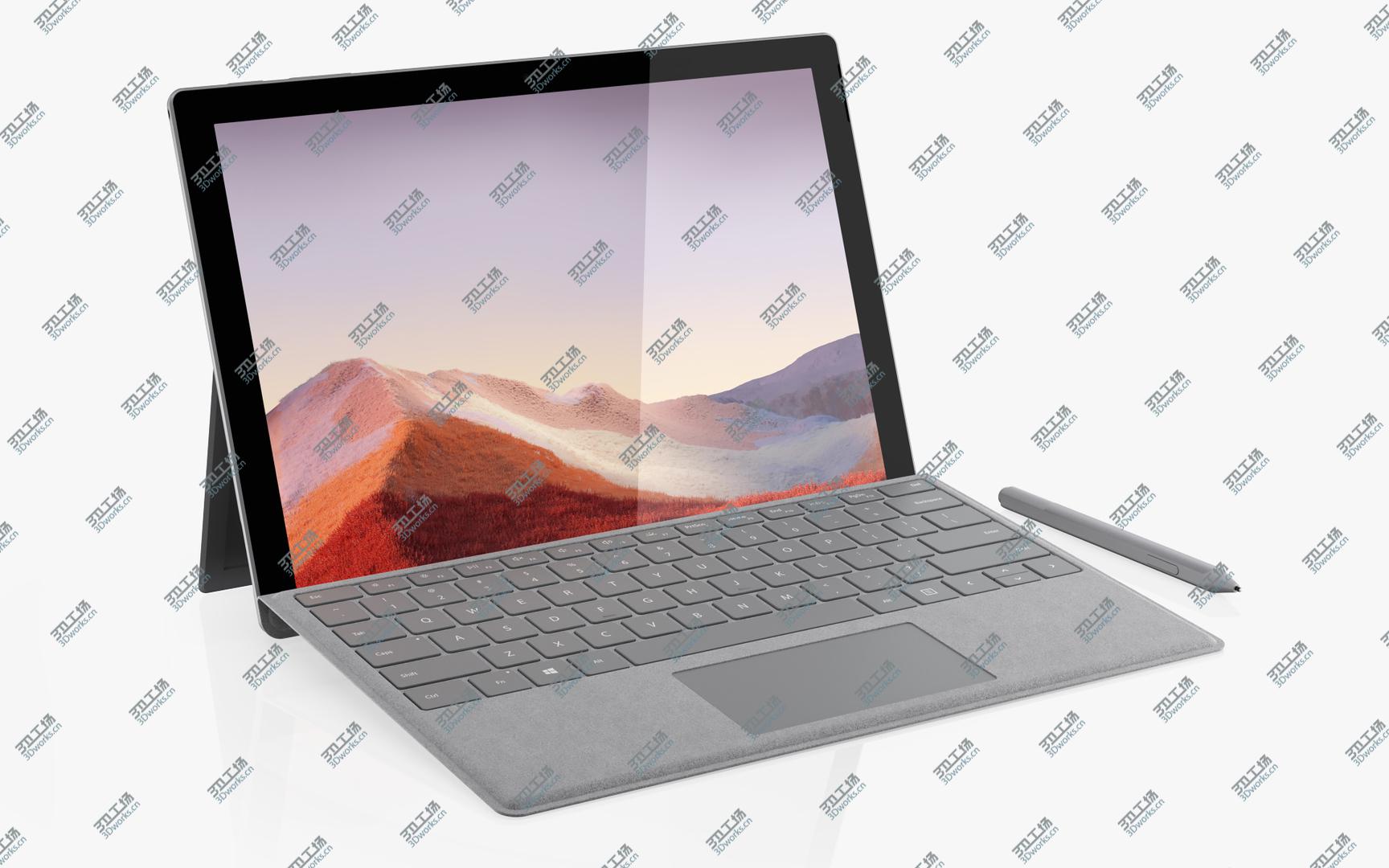 images/goods_img/202104094/3D Microsoft Surface Pro 7 and Microsoft Surface Arc 2019/2.jpg